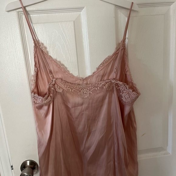 H&M Pink Lace Trim Chemise - Picture 2 of 3